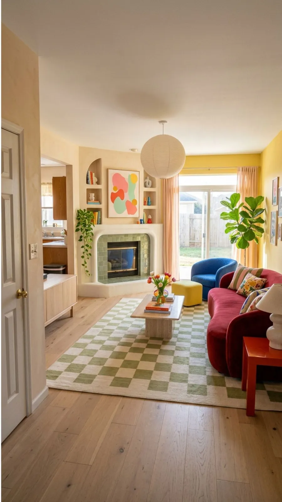 Retro Living Room Refresh — after